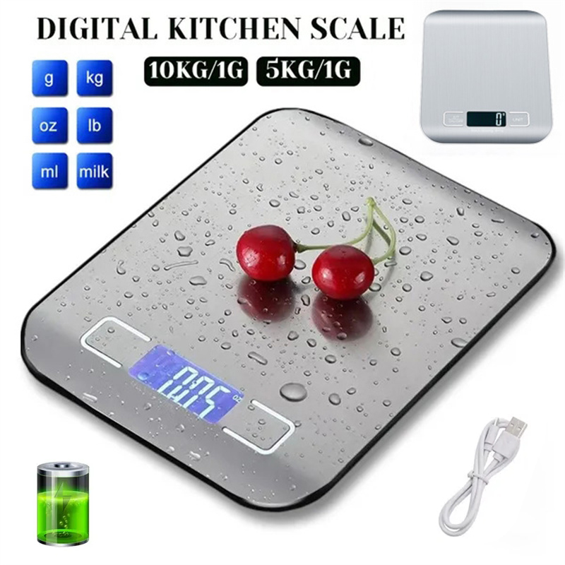 Smart Home Utensils - Portable Electronic Digital Kitchen Scale With