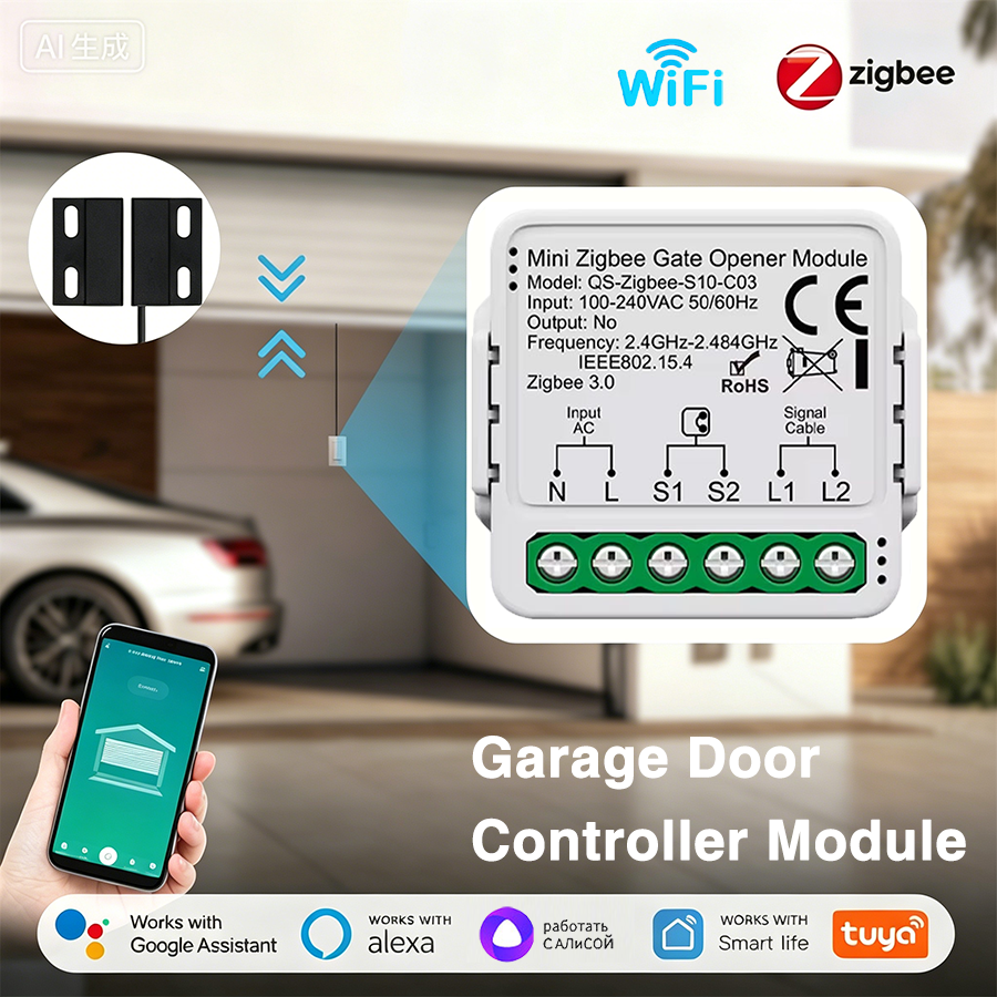 Smart Home Solution - Tuya Smart WiFi or Zigbee Garage