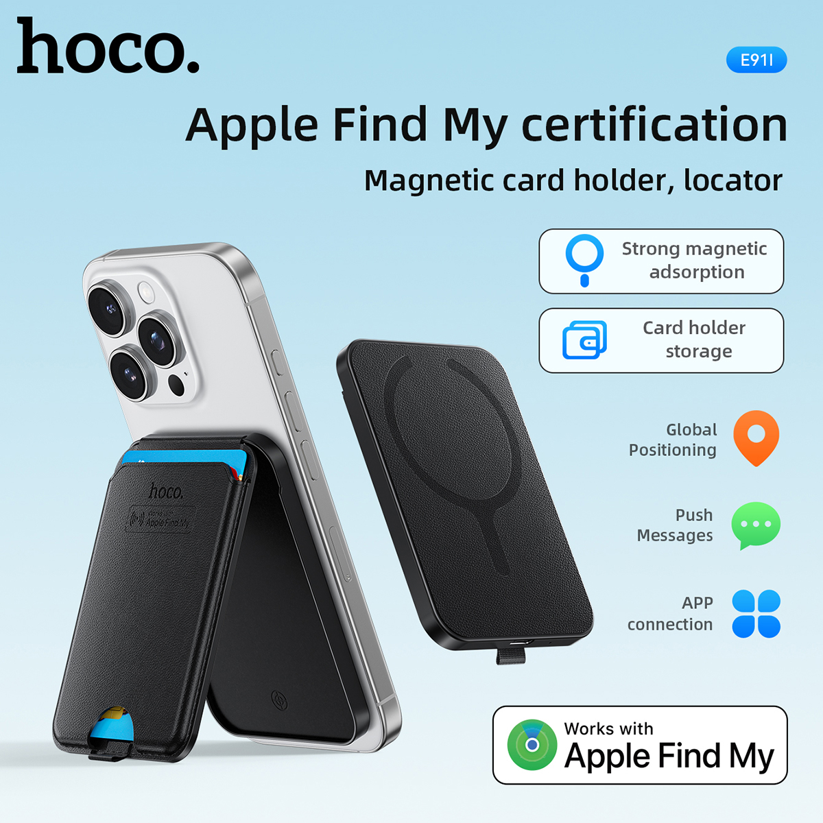 Smart Home Kit - HOCO E91I Magnetic ID Card Holder