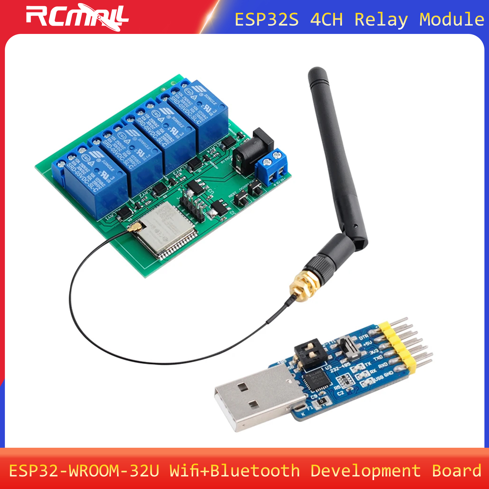 Smart Home Esp32 - ESP32S 4CH Relay Module ESP32 Wifi+Bluetooth