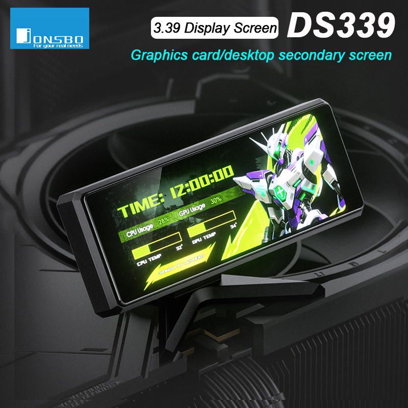 Smart Home Solution - JONSBO DS339 Computer Chassis Display Secondary
