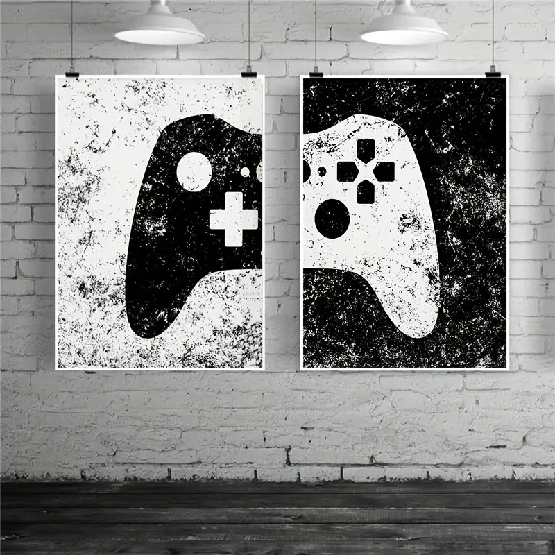 Smart Home Poster - Black and White Game Controller Prints