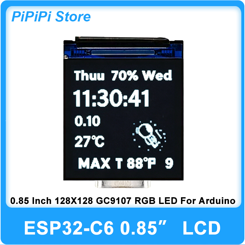 ESP32 C6 0.85 Inch 128X128 IPS – обзор и цена Smart Home Esp32