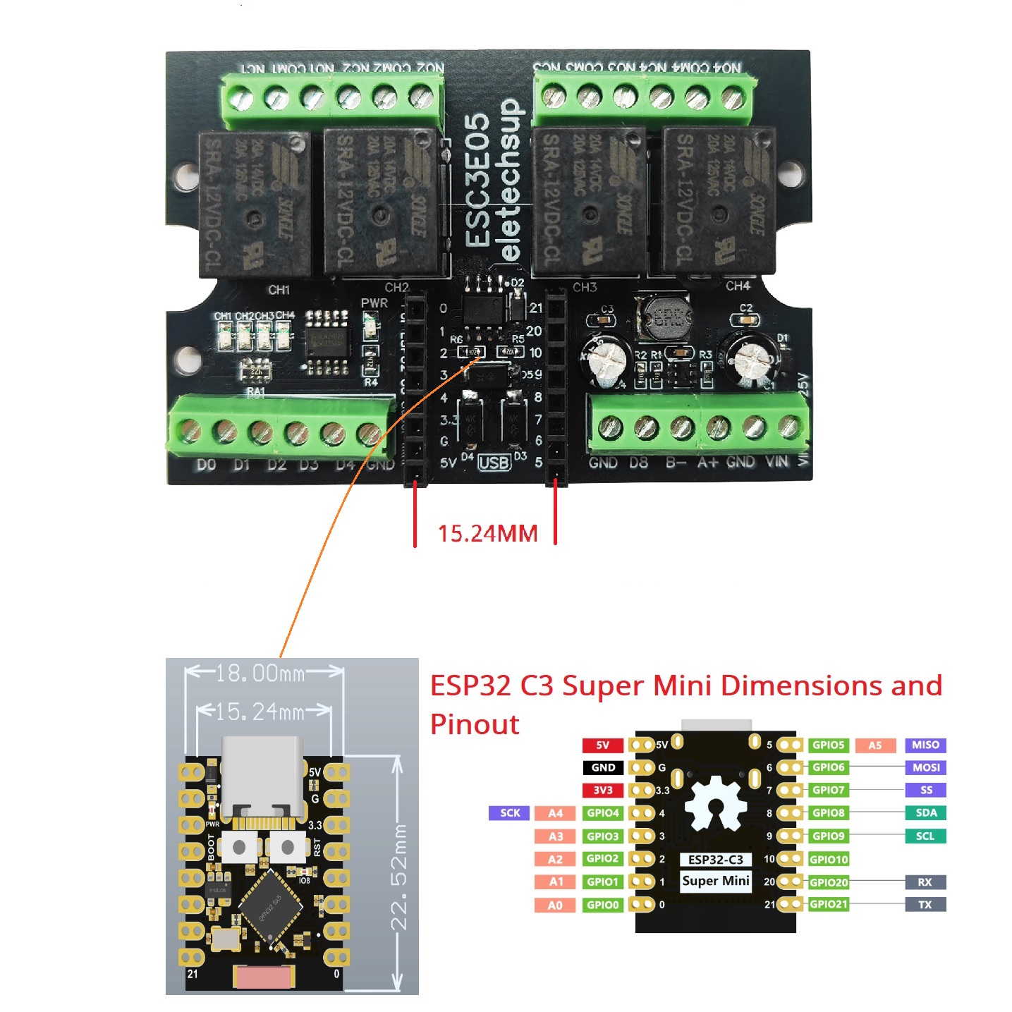 Ultimate ESP32 C3 Relay Module – обзор и цена Smart Home Kit For Arduino