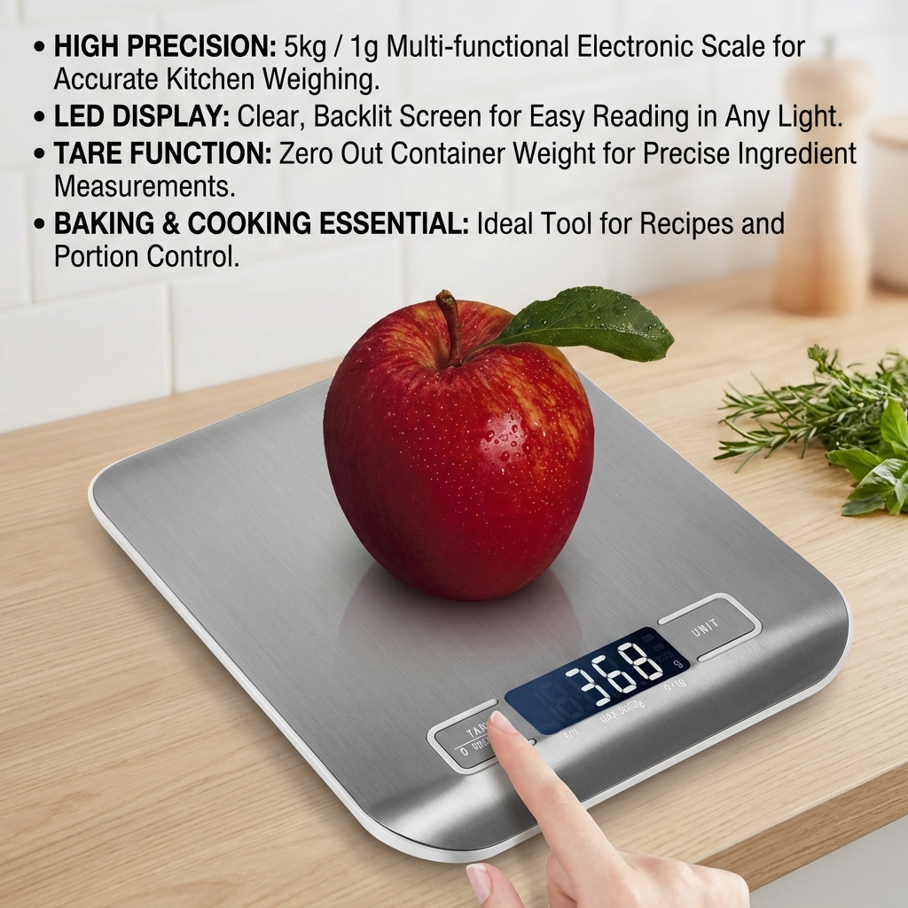 Digital Kitchen Scale with LED – обзор и цена Smart Home Utensils
