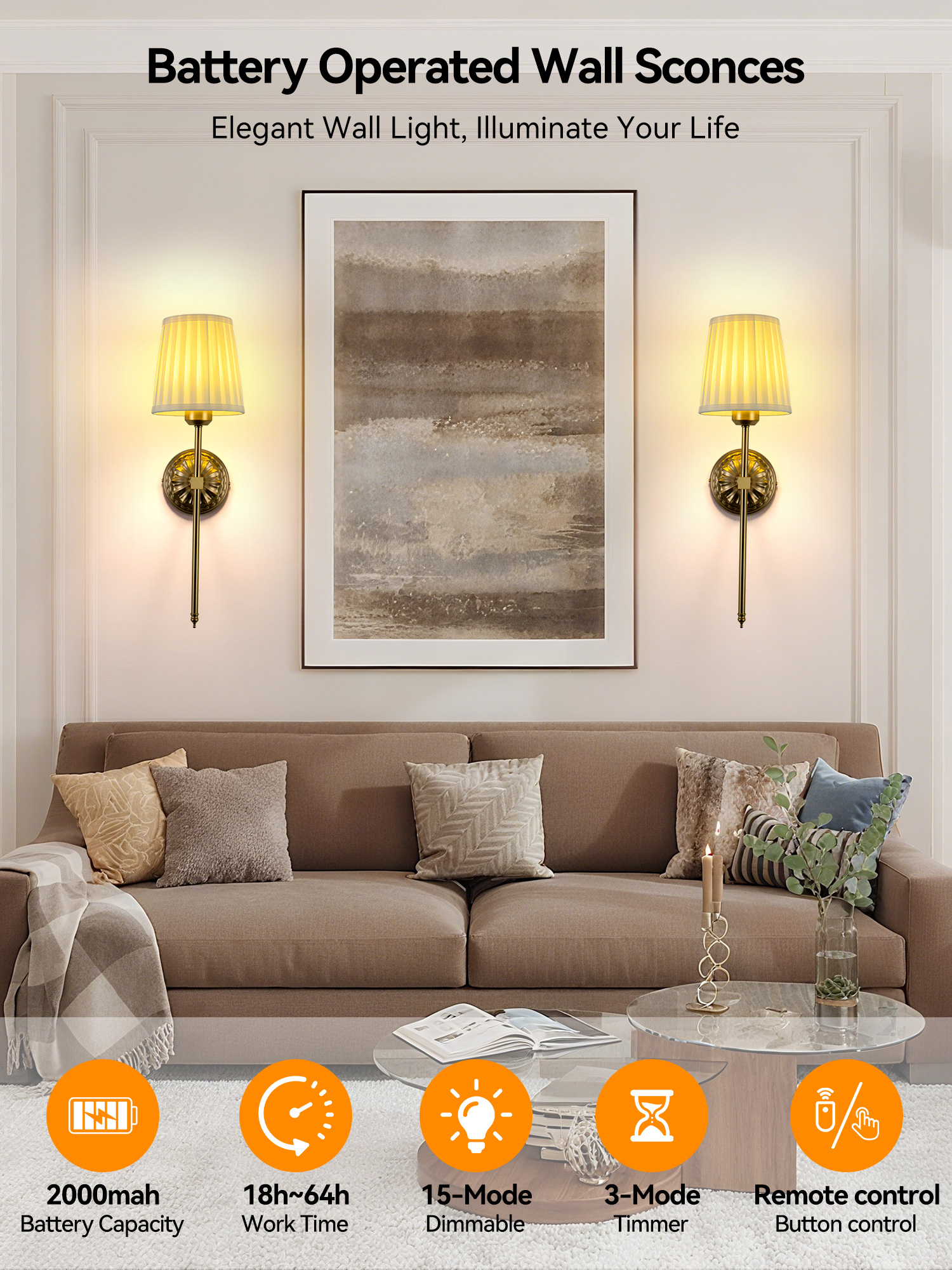 Battery-Powered Wall Light: Re – обзор и цена Smart Home Room