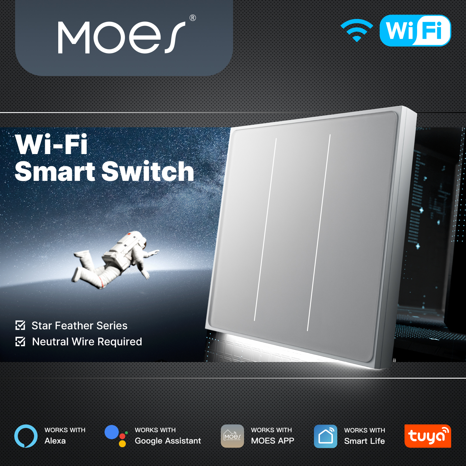 MOES Tuya WiFi Smart Star Feat – обзор и цена Smart Home Solution
