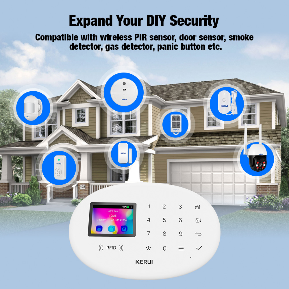 KERUI 4G Tuya Smart Alarm Syst – обзор и цена Smart Smoke Detector
