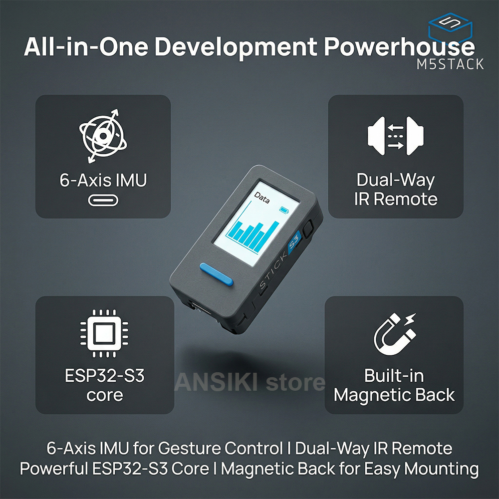 M5Stack M5StickS3 ESP32-S3 IoT – обзор и цена Smart Home Esp32