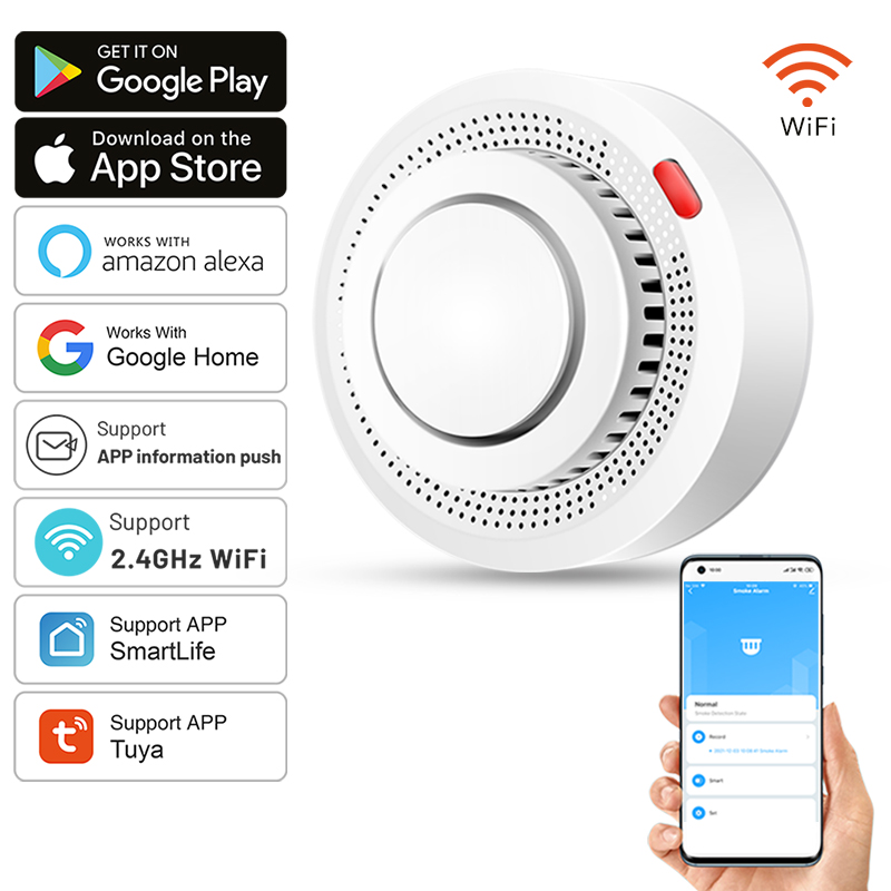 Tuya Smart WiFi Smoke Sensor F – обзор и цена Smart Smoke Detector