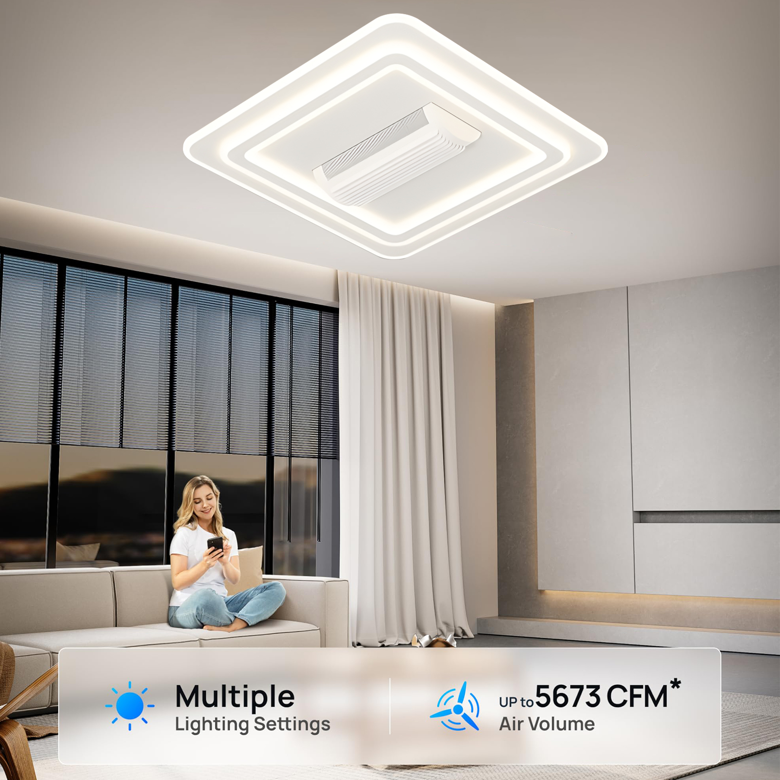 Modern Ceiling Fan with Light  – обзор и цена Smart Home Ventilation
