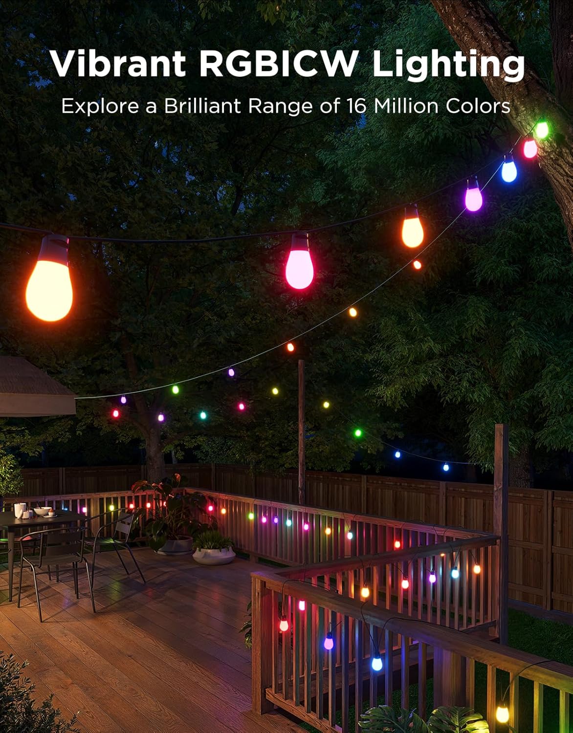 Smart RGBIC Outdoor String Lig – обзор и цена Smart Bulb