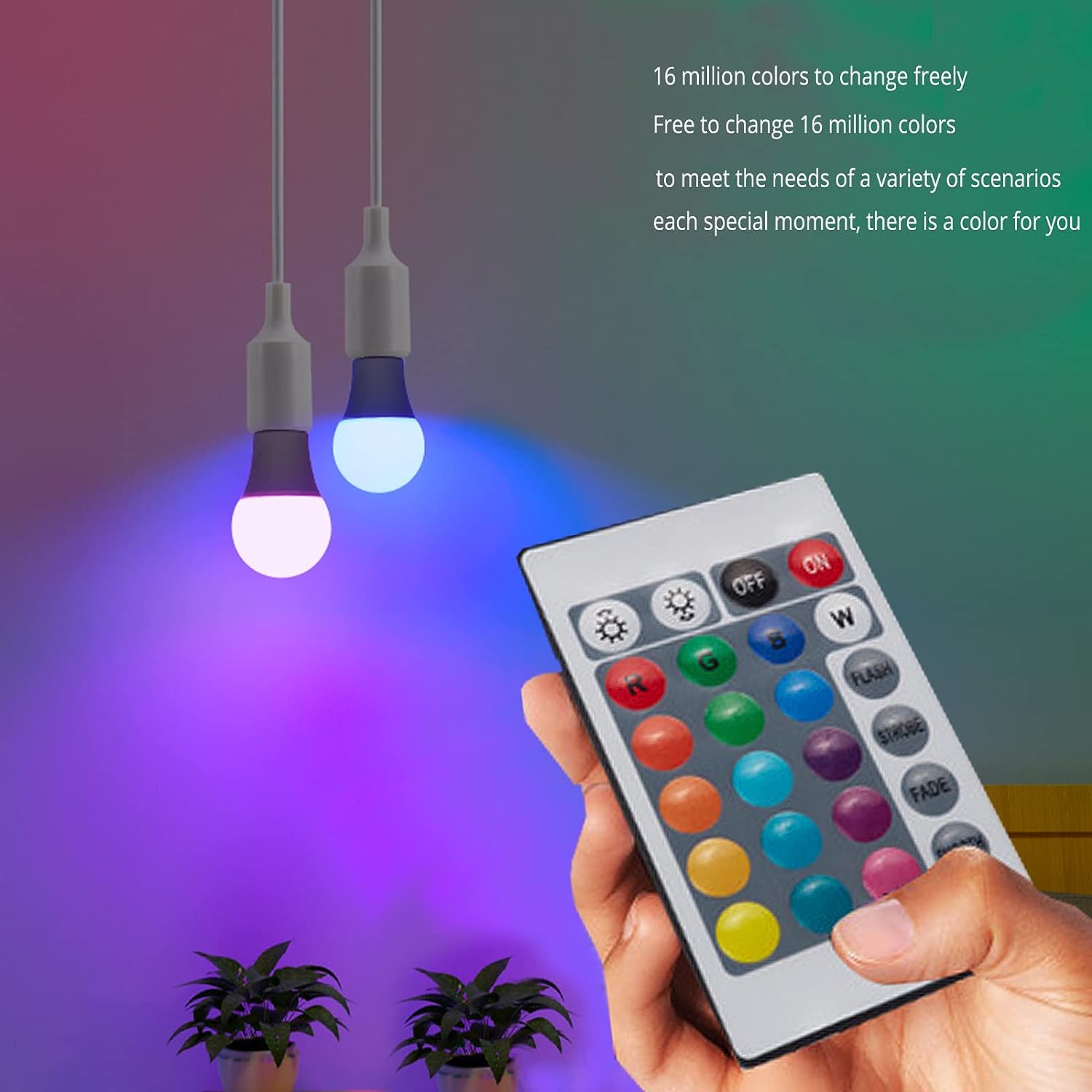 E27 220V 16 Colors RGB Bulb LE – обзор и цена Smart Bulb