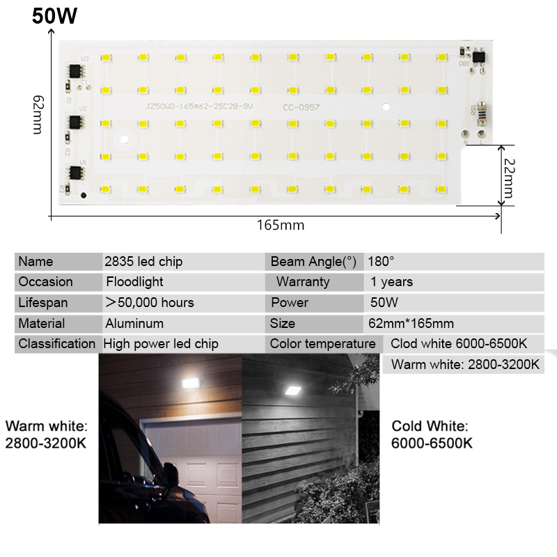 2pcs/lot 50W LED Lamp beads SM – обзор и цена Smart Bulb