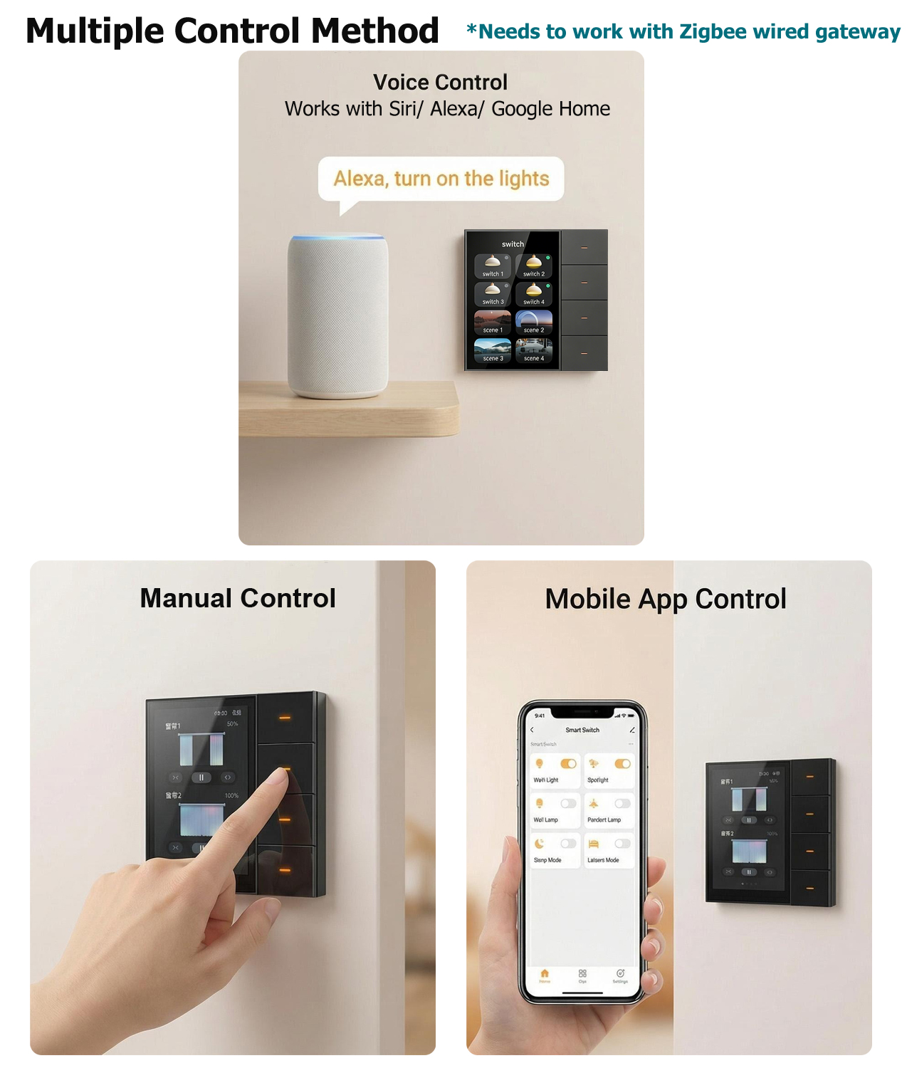 F3-pro Tuya Smart Panel ZigBee – обзор и цена Smart Home Room