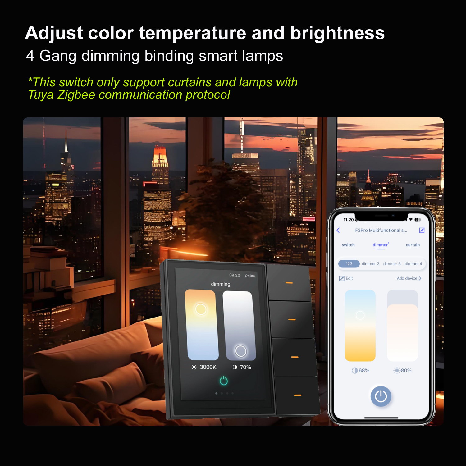 F3-pro Tuya Smart Panel ZigBee – обзор и цена Smart Home Room
