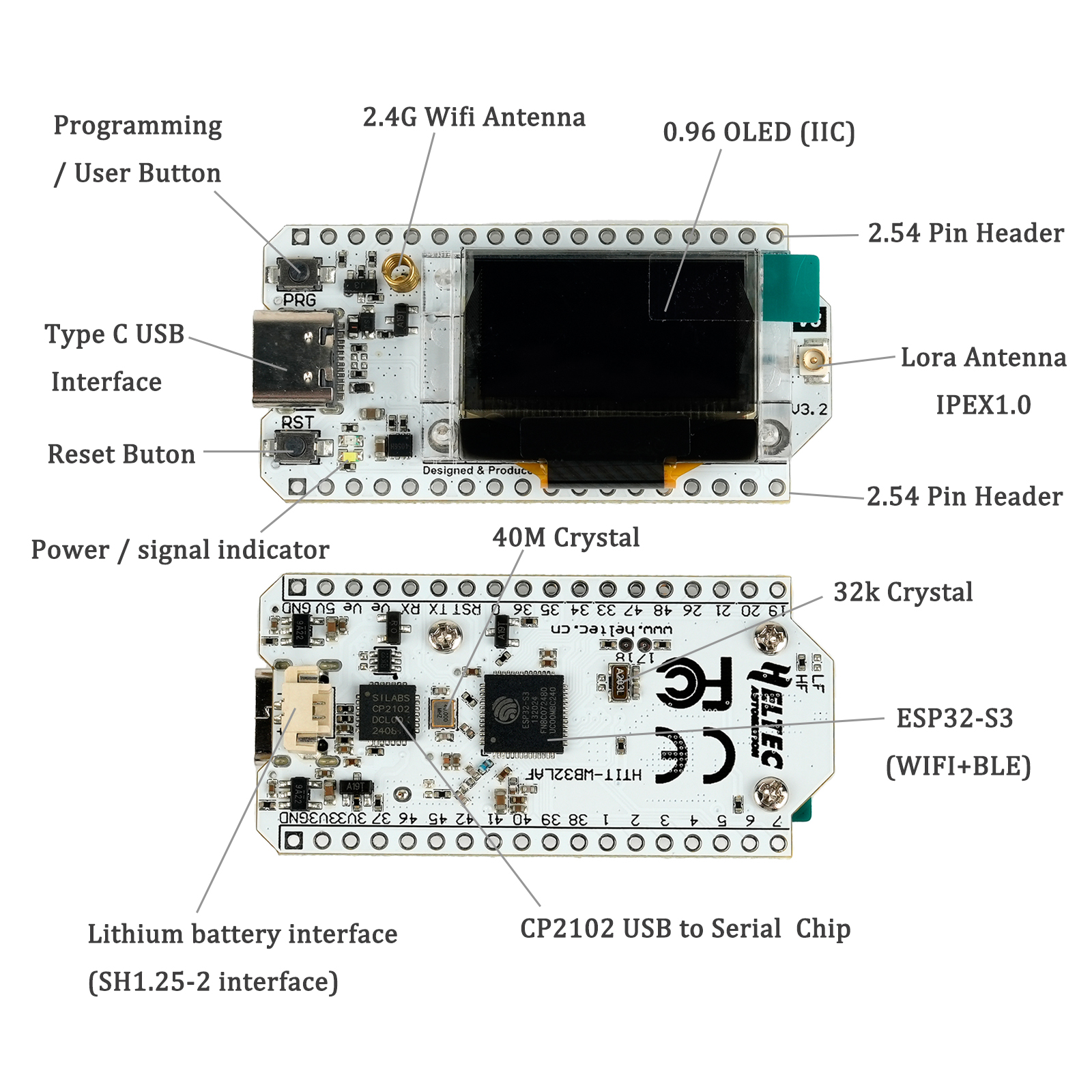 2 Sets LoRa32 V3 ESP32-S3 WiFi – обзор и цена Smart Home Kit For Arduino