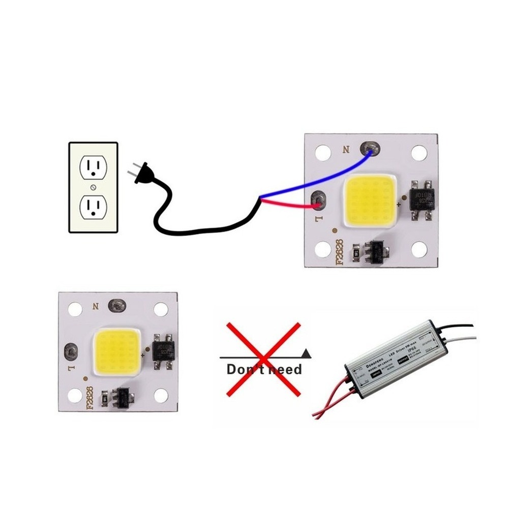 10W COB module 220V LED Chip D – обзор и цена Smart Bulb