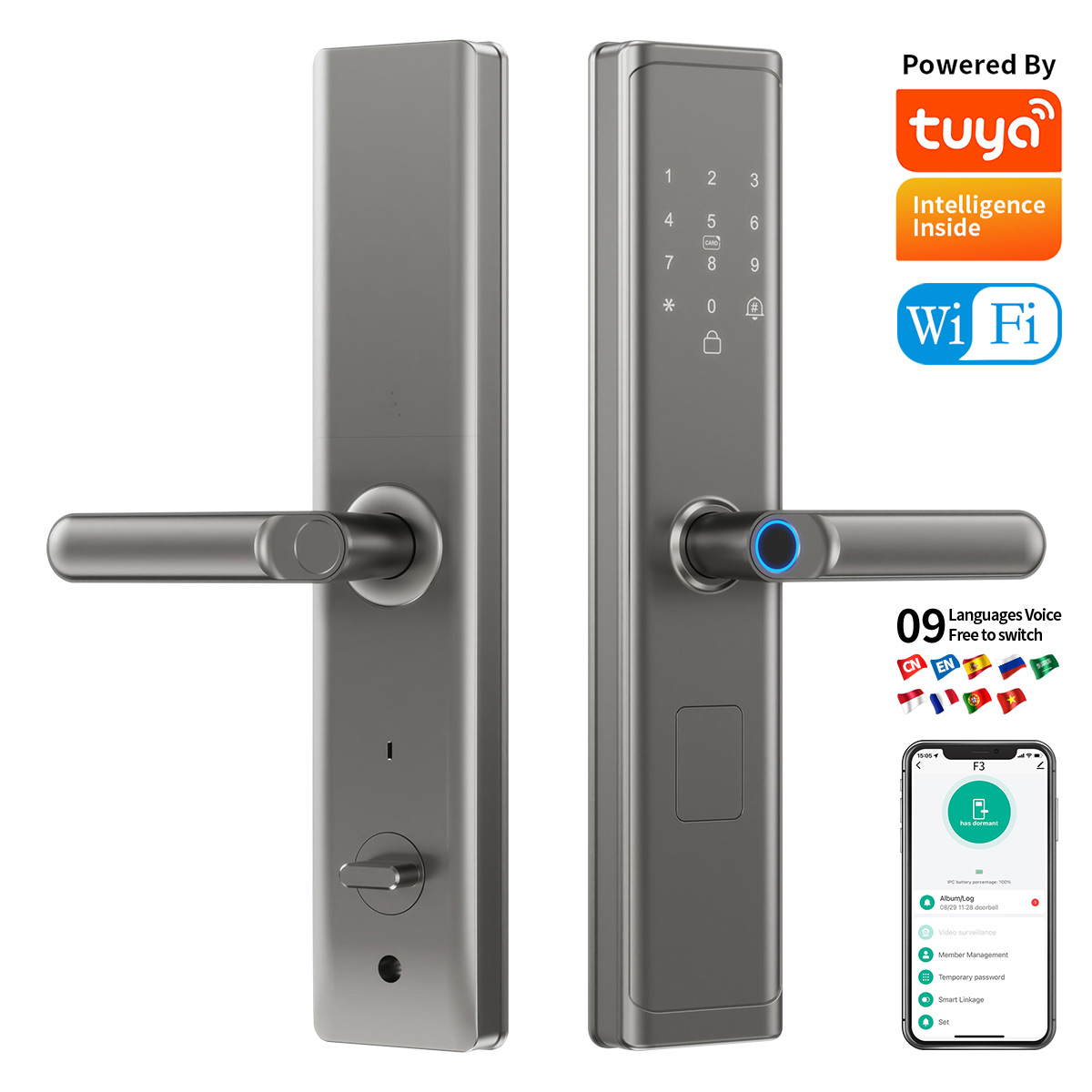 Tuya Wifi TTlock App Fingerpri – обзор и цена Smart Home Lock