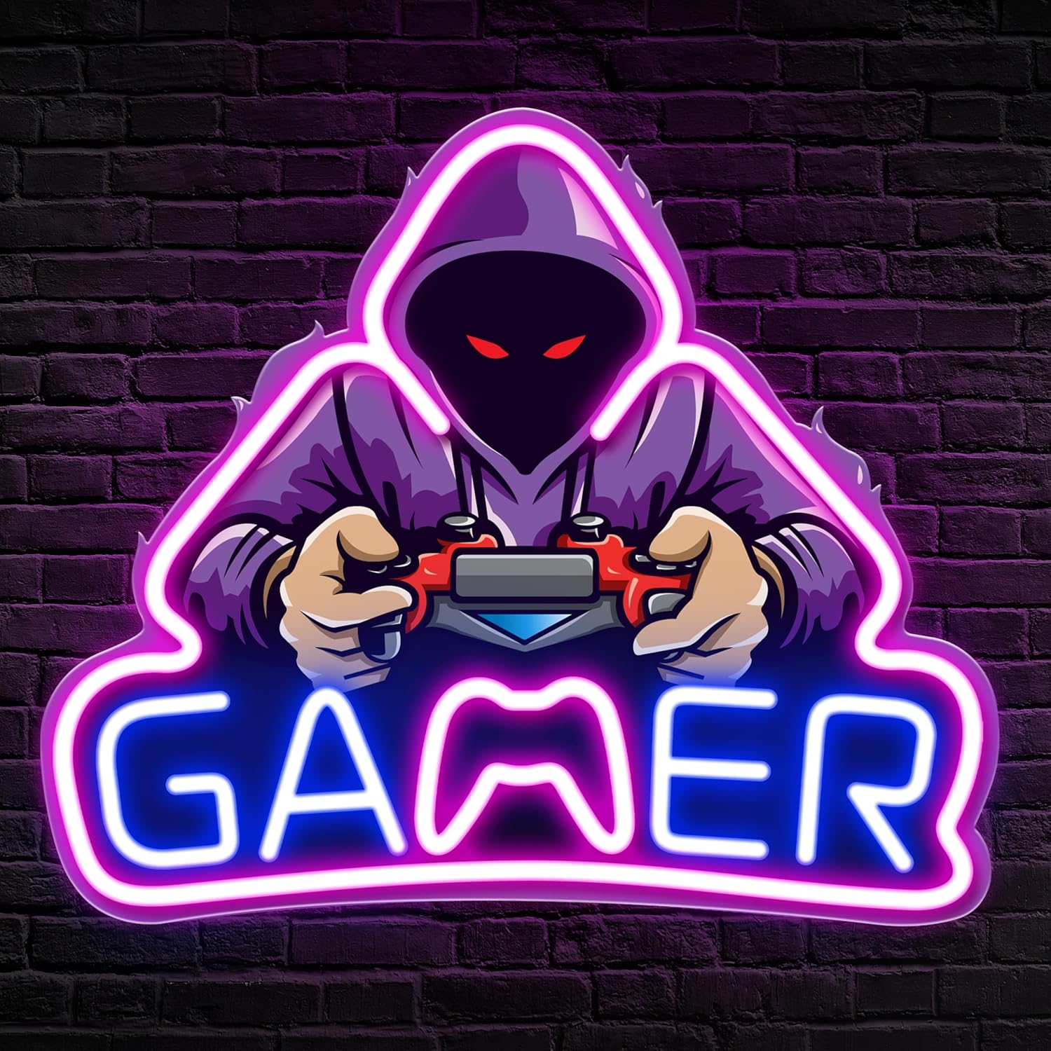 game controller neon sign game – обзор и цена Smart Home Poster