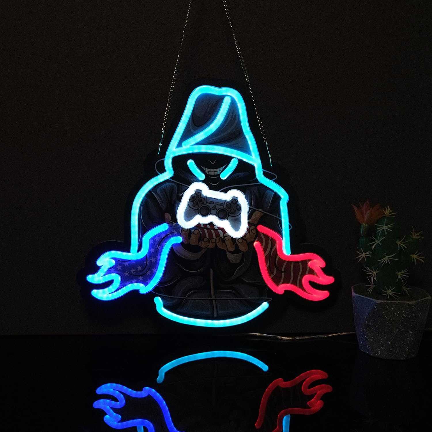 game controller neon sign game – обзор и цена Smart Home Poster