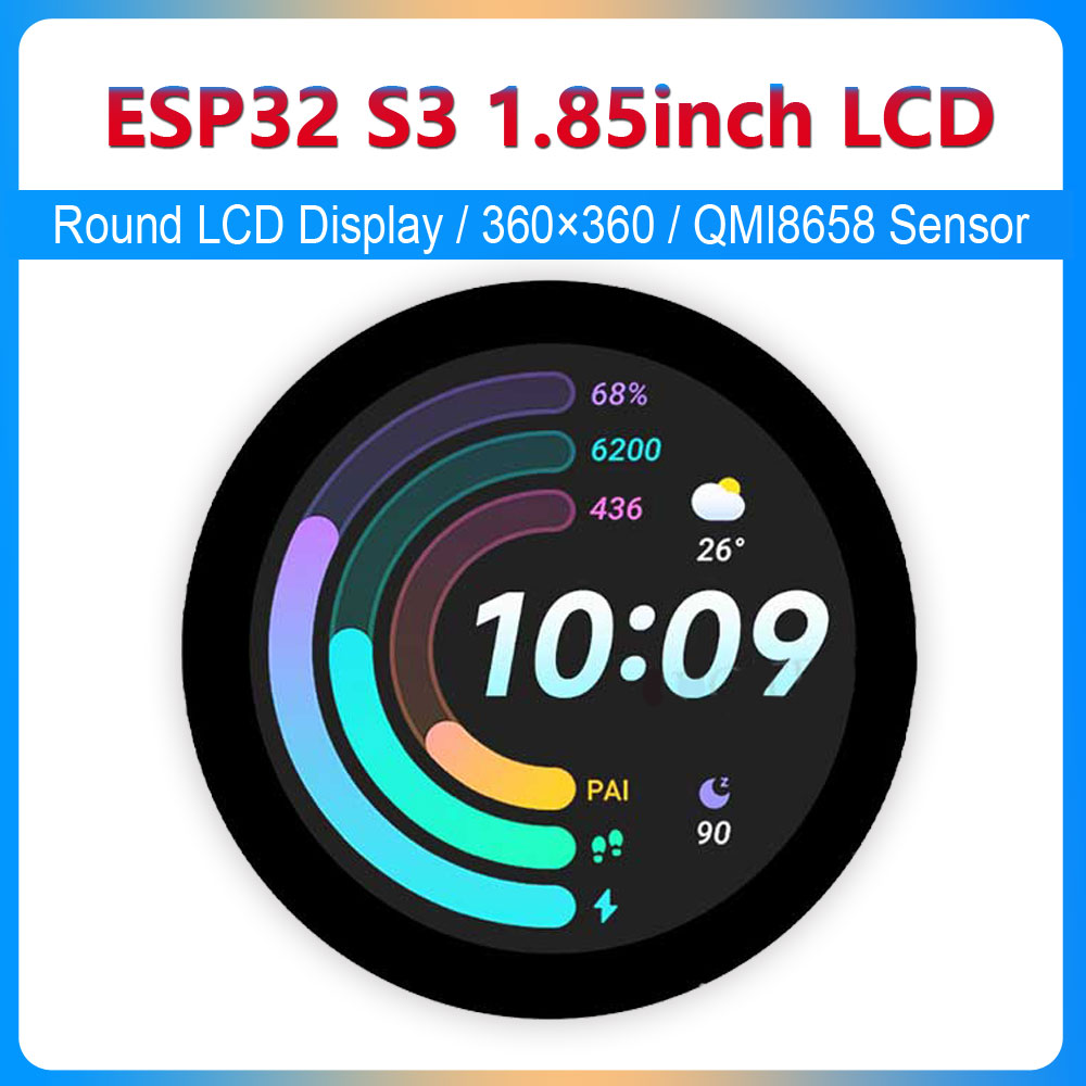 ESP32 S3 1.85 inch Round LCD D – обзор и цена Smart Home Arduino
