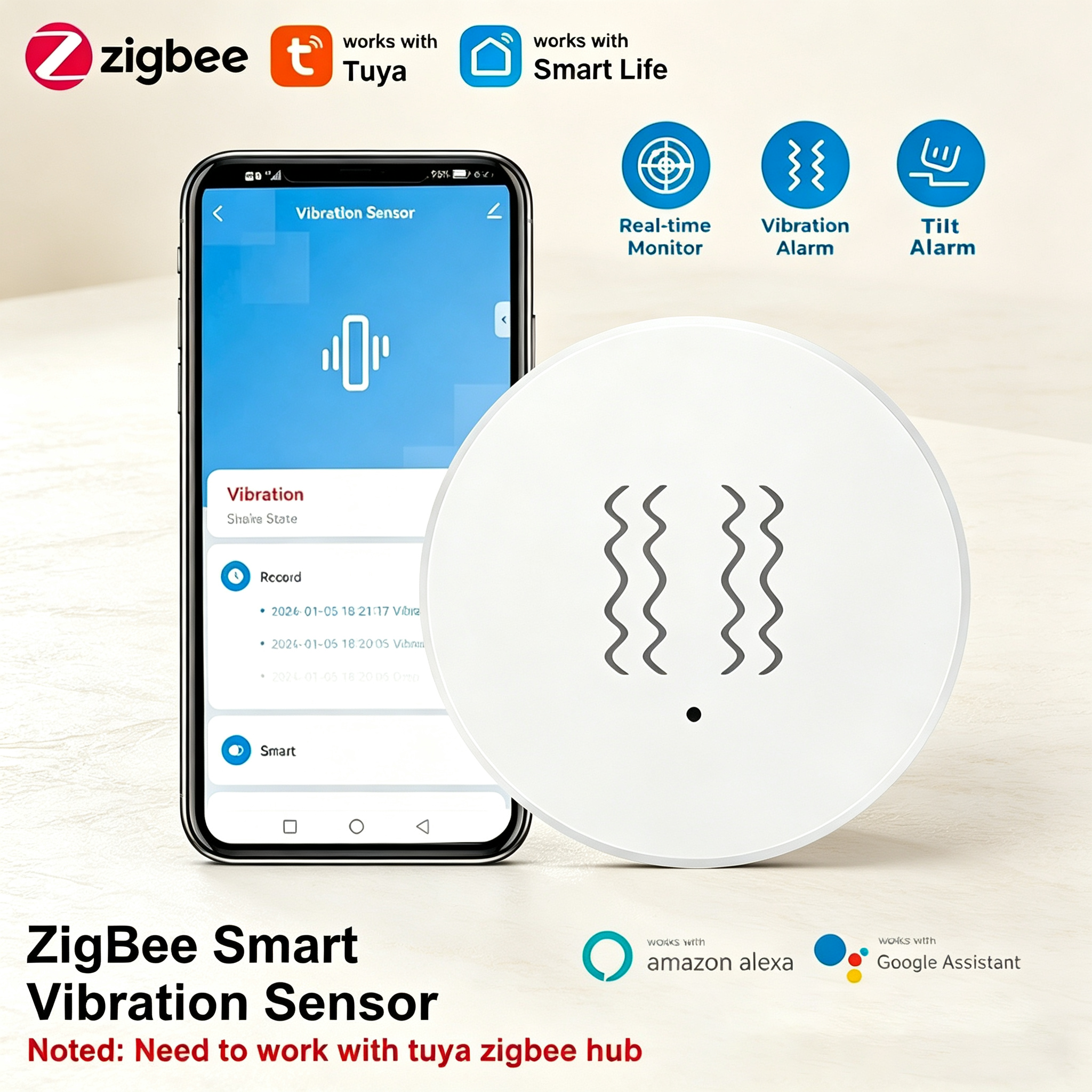 Tuya ZigBee Smart Vibration &  – обзор и цена Smart Home News