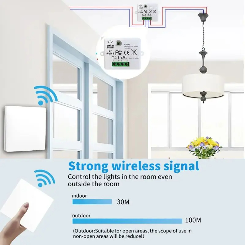 RF 433MHz Wireless Wall Switch – обзор и цена Smart Home Ventilation