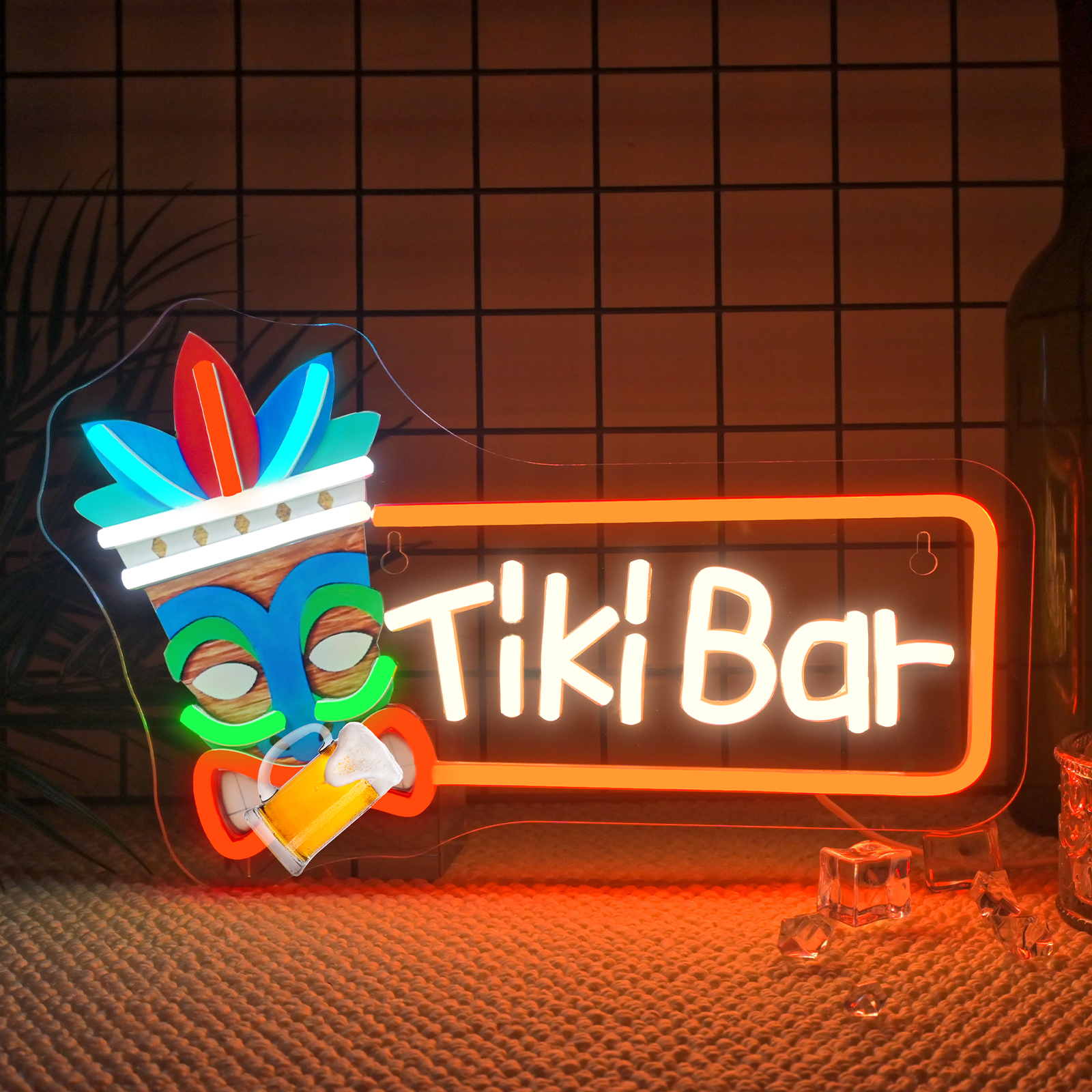 Tiki Bar Neon Sign UV Led Sign – обзор и цена Smart Home Poster