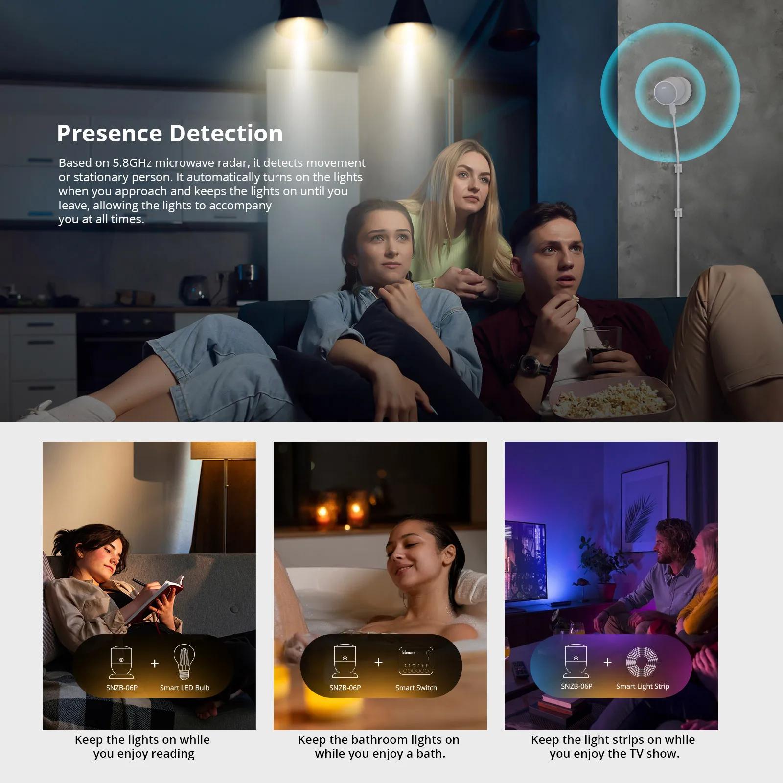 SONOFF SNZB-06P Zigbee Human P – обзор и цена Smart Home Retrofit