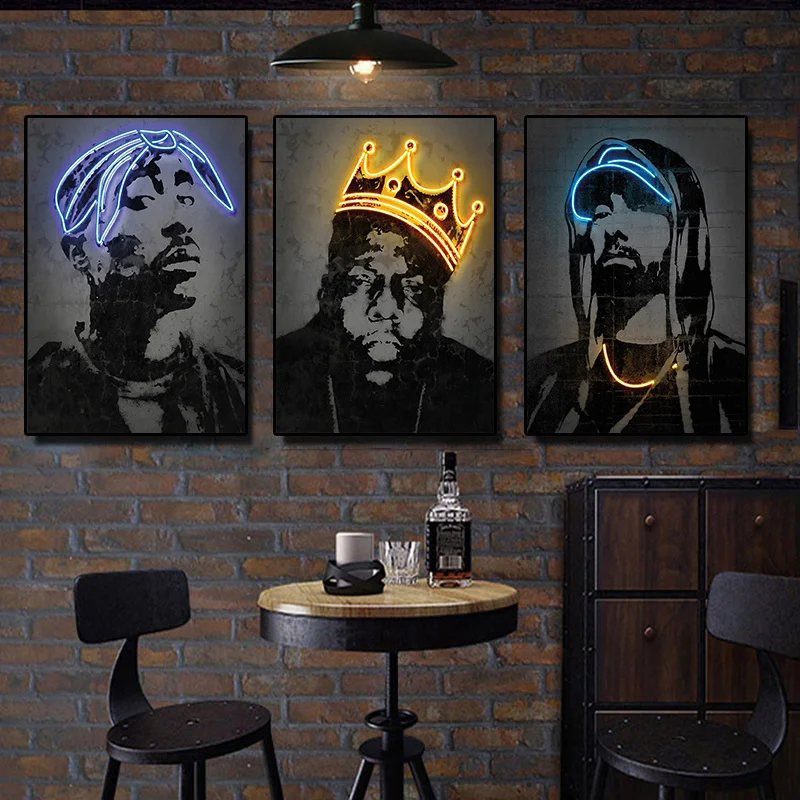 Abstract Neon Rapper Star Post – обзор и цена Smart Home Room