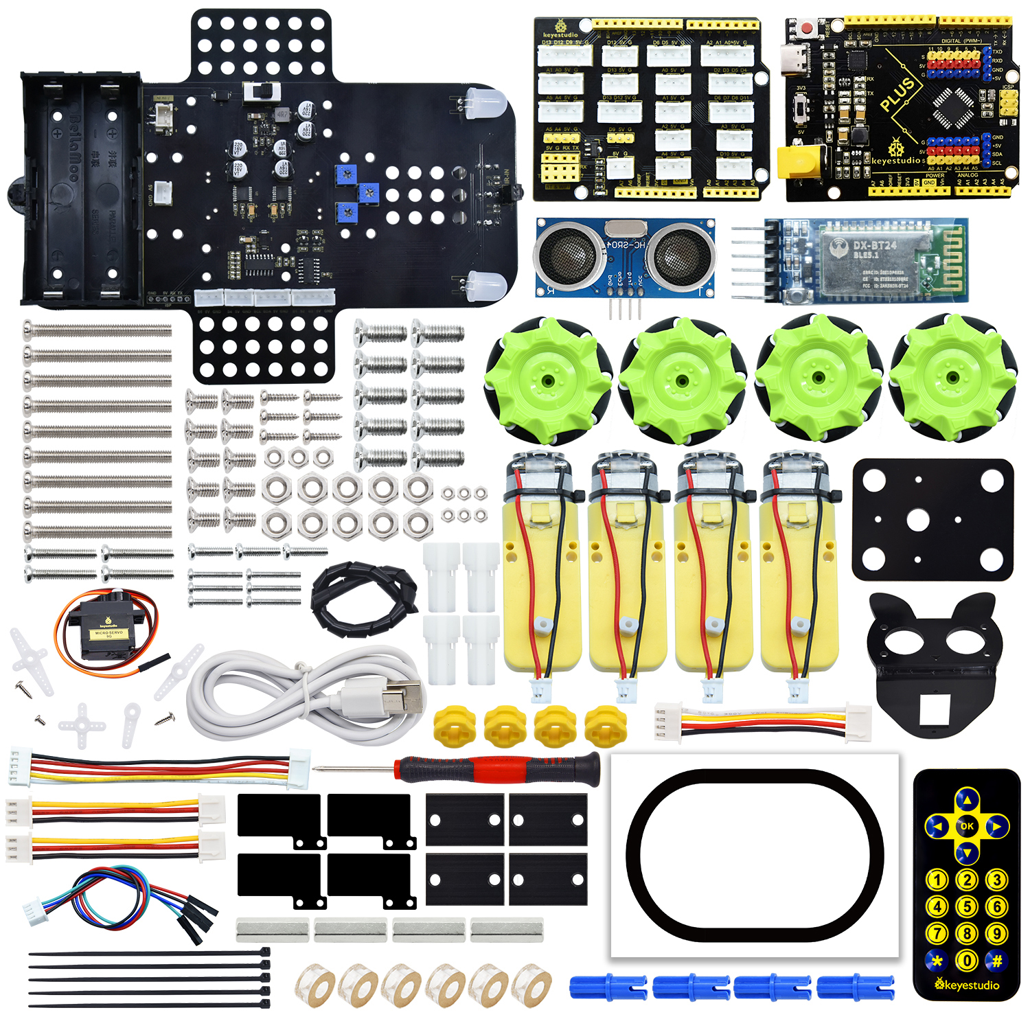 Keyestudio Mecanum 4WD  Robot  – обзор и цена Smart Home Kit For Arduino