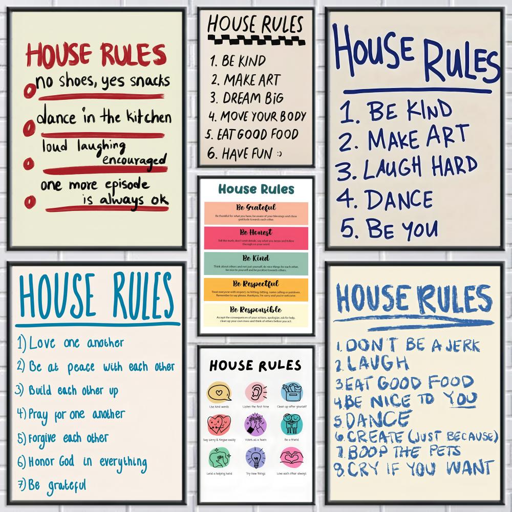 house rules Poster Modern and  – обзор и цена Smart Home Poster