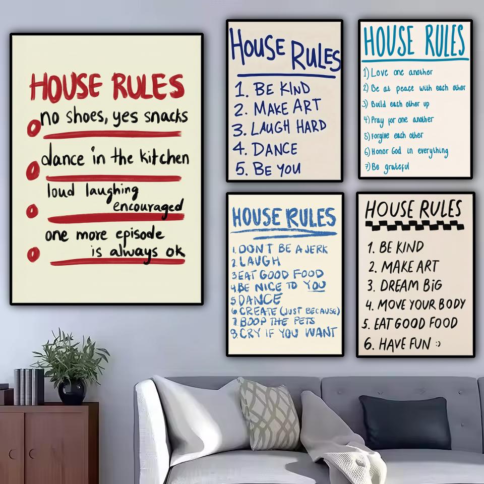 house rules Poster Modern and  – обзор и цена Smart Home Poster