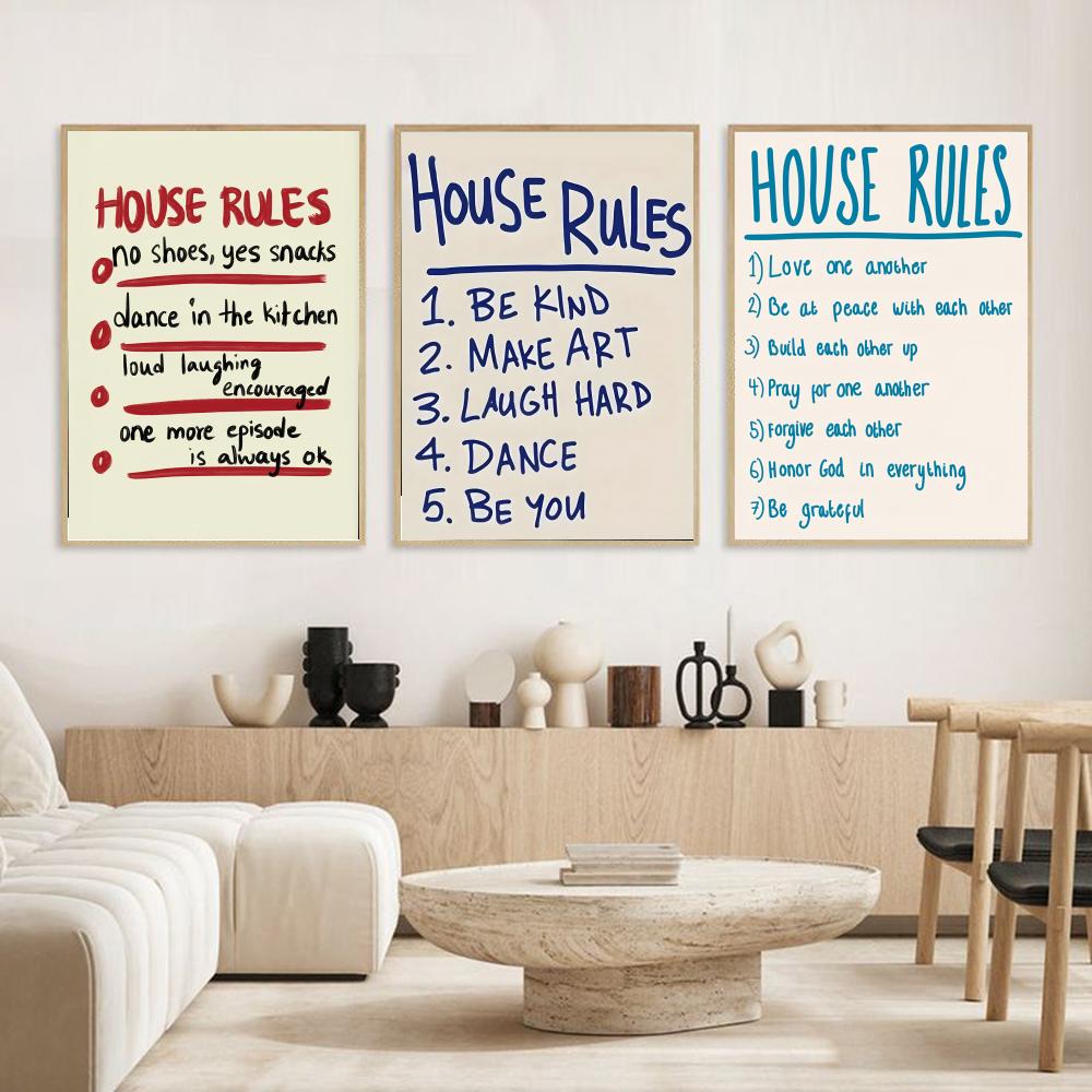 house rules Poster Modern and  – обзор и цена Smart Home Poster