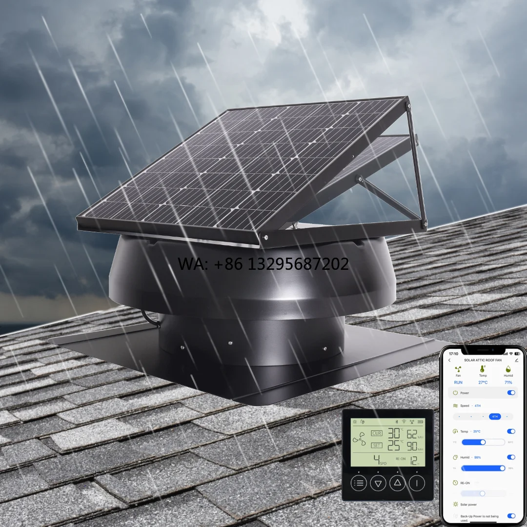 25-60W Solar Powered Attic Roo – обзор и цена Smart Home Ventilation