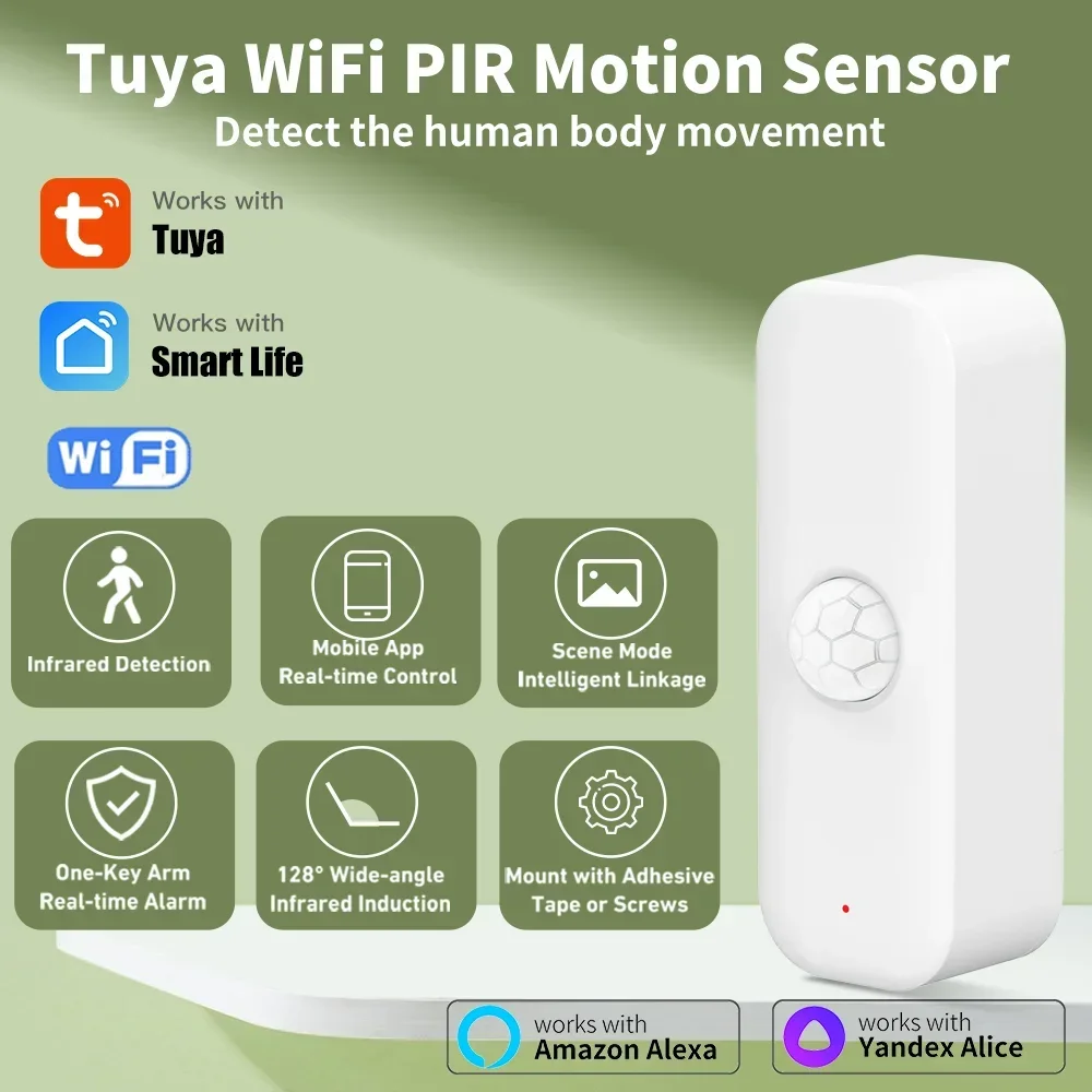 Tuya WiFI Motion Sensor PIR Sm – обзор и цена Smart Home Solution