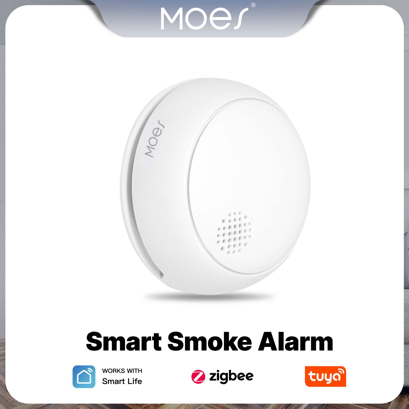 MOES ZigBee Smart Smoke Alarm  – обзор и цена Smart Smoke Detector