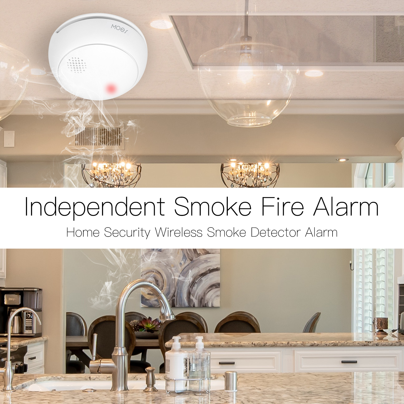 MOES ZigBee Smart Smoke Alarm  – обзор и цена Smart Smoke Detector